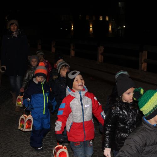 Der Laternenspaziergang der Gruppe Sonnenstrahl