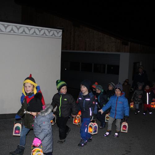 Der Laternenspaziergang der Gruppe Sonnenstrahl