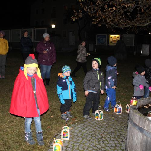 Der Laternenspaziergang der Gruppe Sonnenstrahl