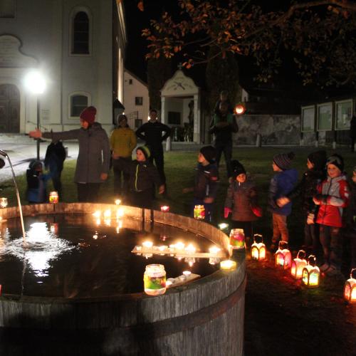 Der Laternenspaziergang der Gruppe Sonnenstrahl