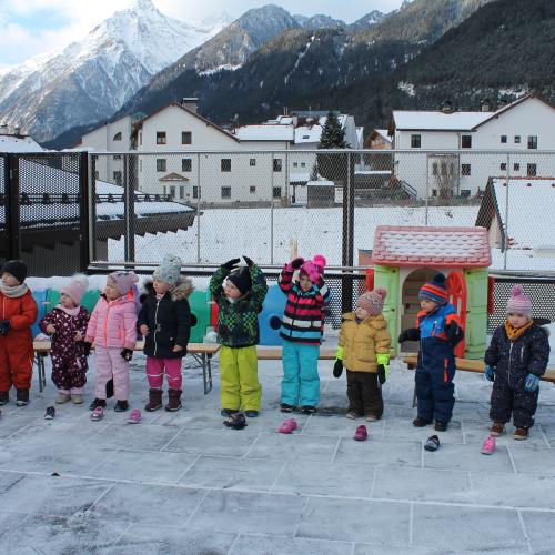 Nikolausbesuch Kinderkrippe 2021