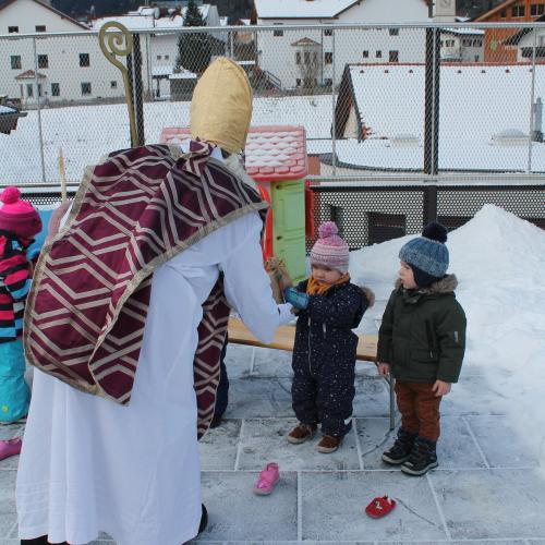 Nikolausbesuch Kinderkrippe 2021