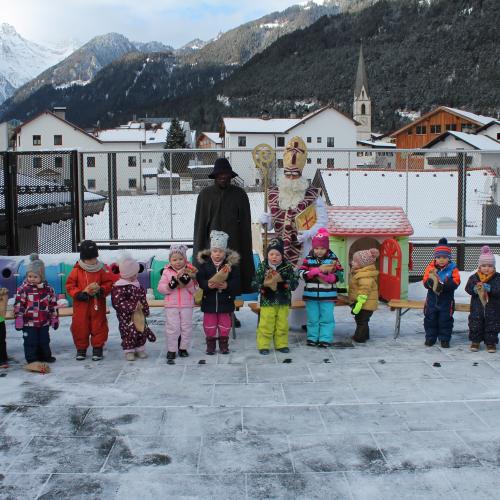 Nikolausbesuch Kinderkrippe 2021
