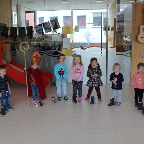 Nikolausbesuch Kinderkrippe 2021