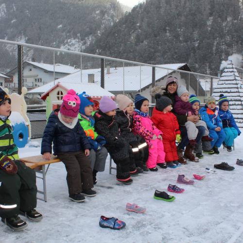Nikolausbesuch Kinderkrippe 2021