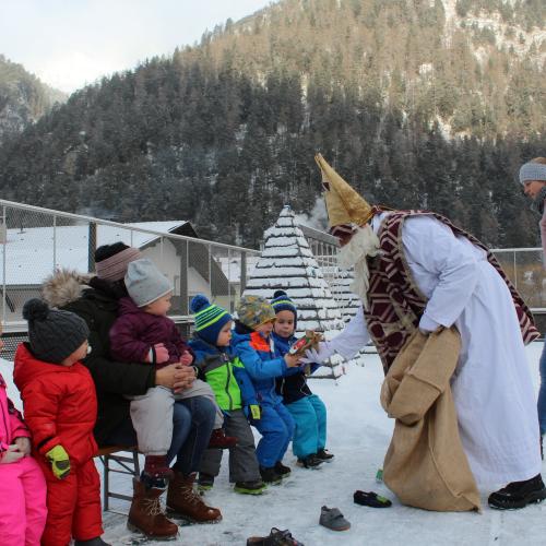 Nikolausbesuch Kinderkrippe 2021