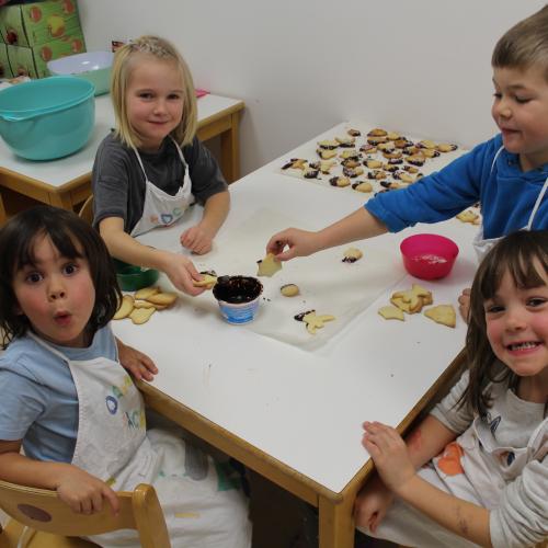 Kekse backen -Mondschaukel
