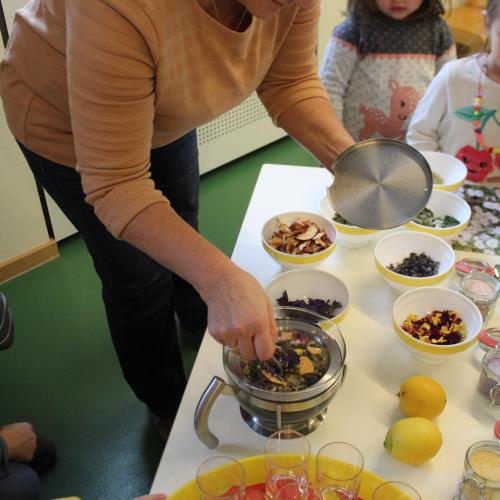 Naturkräuterworkshop mit der Gruppe Sonnenstrahl!