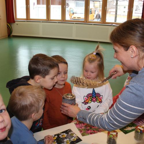 Naturkräuterworkshop mit der Gruppe Sonnenstrahl!
