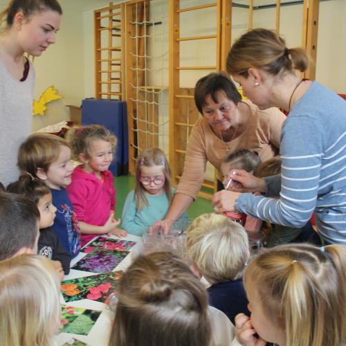 Naturkräuterworkshop mit der Gruppe Regenbogen!