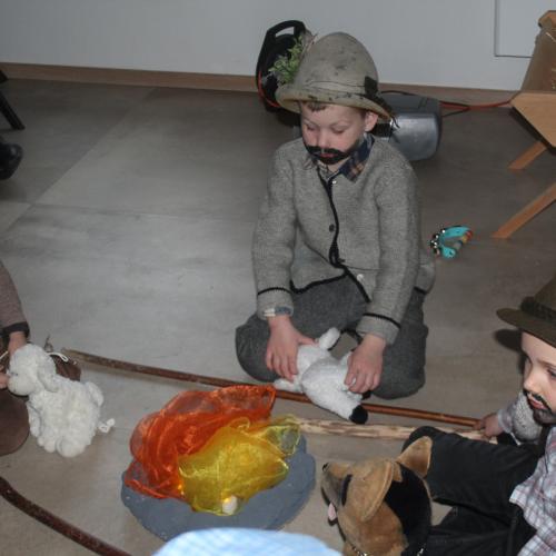 Das Krippenspiel in der Seniorenstube
