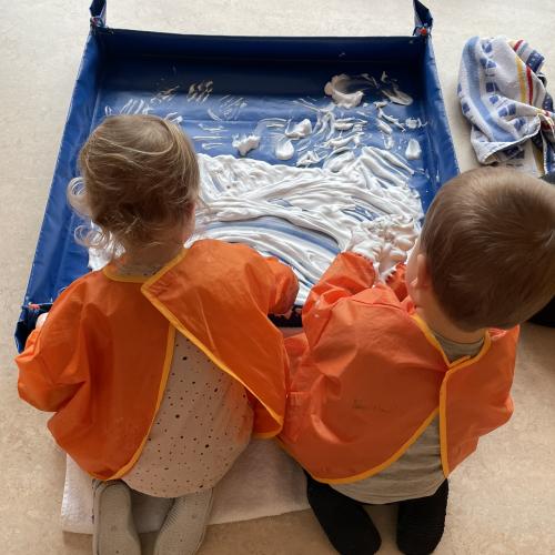 Winter Kinderkrippe