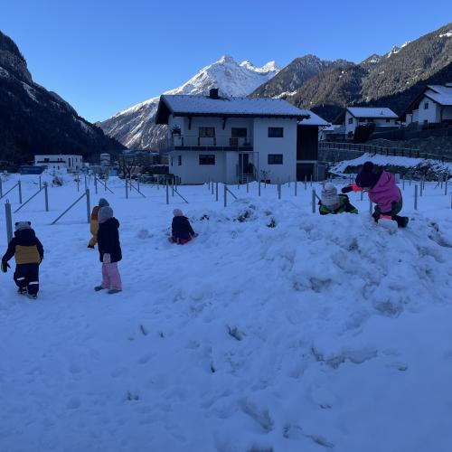 Winter Kinderkrippe