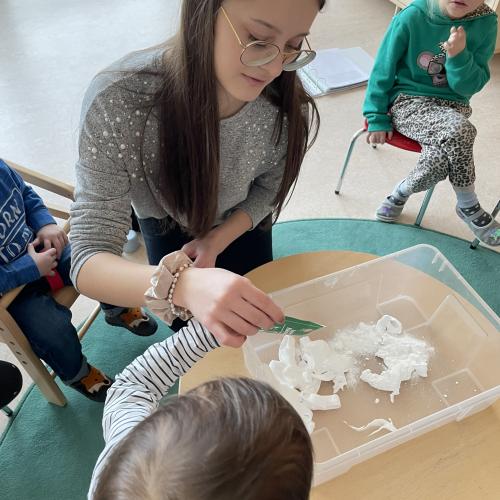 Winter Kinderkrippe