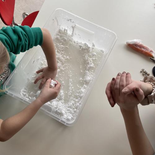 Winter Kinderkrippe