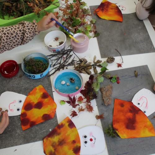 Basteln mit Herbstmaterialien