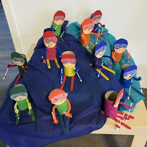 unsere Skifahrer - Gruppe Wolkenhüpfer