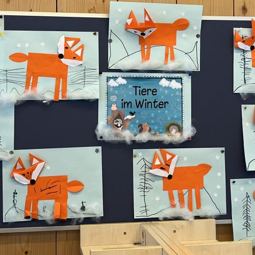 Tiere im Winter - Gruppe Regenbogen