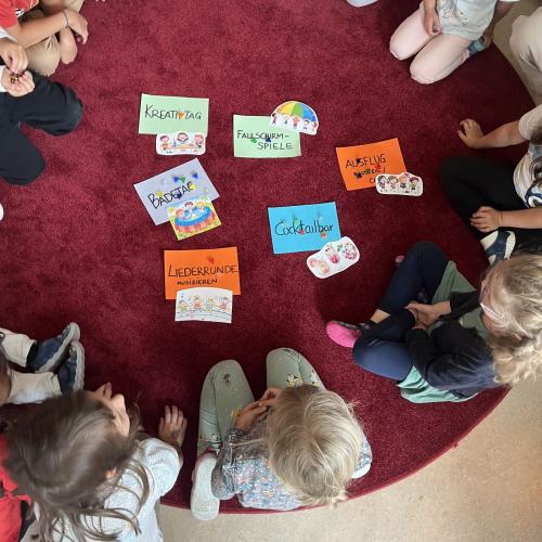 Unsere Kinderkonferenz- die Kinder dürfen das Programm mitbestimmen