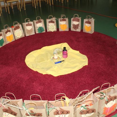 Erntedankfeier im Turnsaal