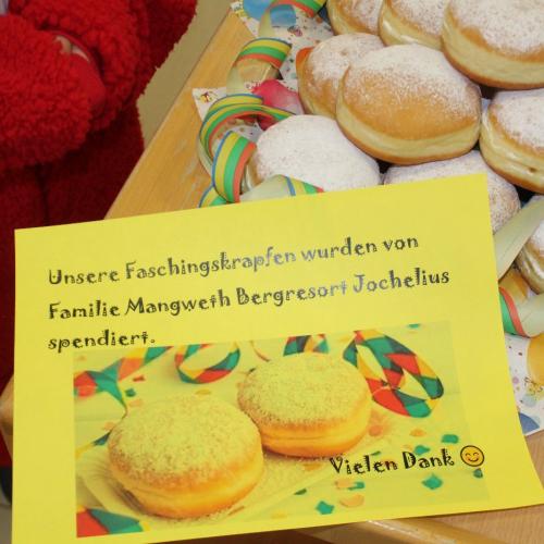 Danke für die Faschingskrapfen