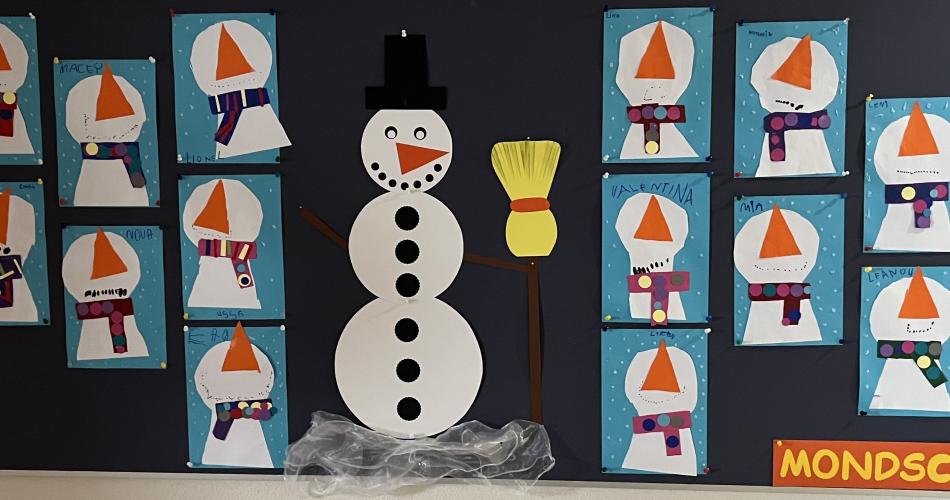 unser Schneemann - Gruppe Mondschaukel